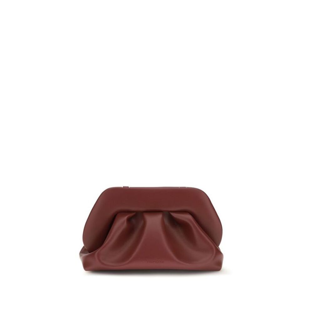 THEMOIRè Bordeaux Vegan Leather Clutch Women's Bag